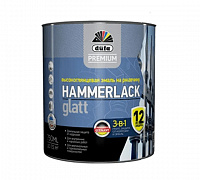 Эмаль на ржавчину 3-в-1 Düfa Premium HAMMERLACK GLATT, 0.75 л